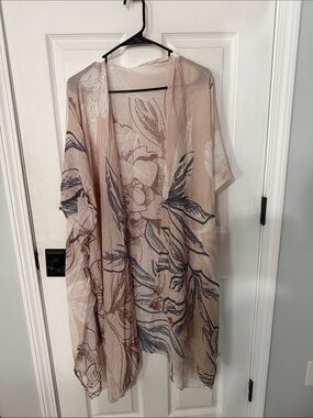 Lightweight Floral Sheer Kimono -